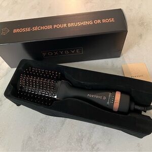 LIKE NEW Foxybae Rose Gold  Hair Dryer and Blowout Brush